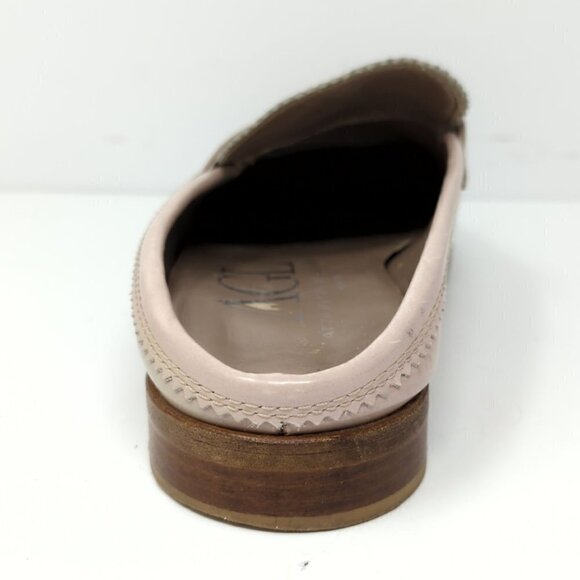 AGL Attilio Giusti Leombruni Stud Trim Penny Loafer Mule Pale Pink, Women's 6 - Picture 6 of 11